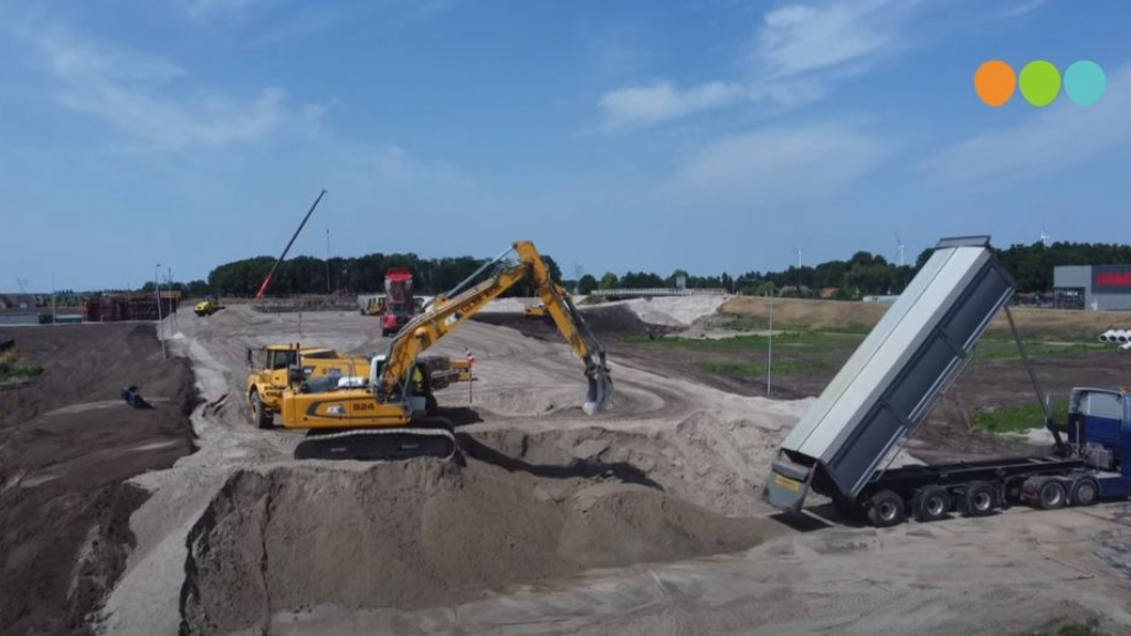 Foto: Volgende fase werkzaamheden nieuwe aansluiting Wezep en H2O op A28