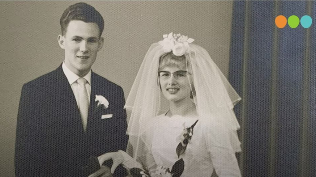 Foto: Reijer Koele en Dikkie Strijkert 60 jaar getrouwd