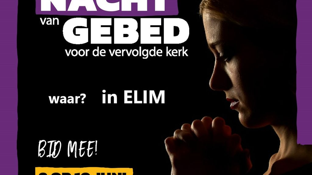 Foto: Nacht van gebed in Elim