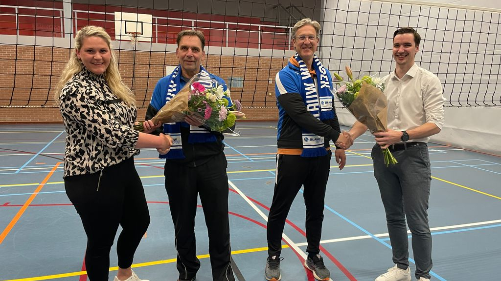 Foto: Peter Gaillard nieuwe trainer Blauw Wit mannen, Dennis Veth verlengt bij dames