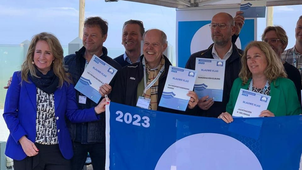 Foto: Hanzehaven Elburg ontvangt weer de Blauwe Vlag 2023