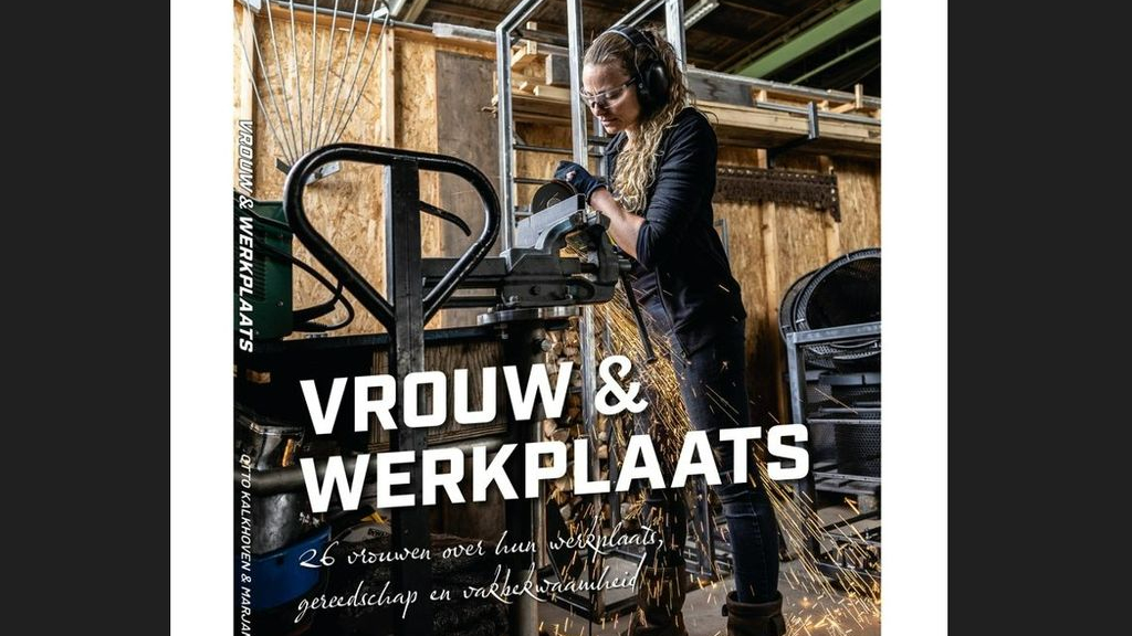Foto: Kunstenaar Annelied van Dijk aan het werk