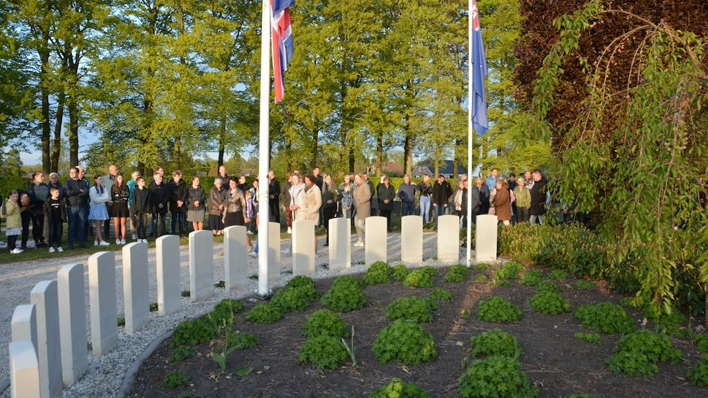 Foto: Live registratie van de Dodenherdenking in Oldebroek