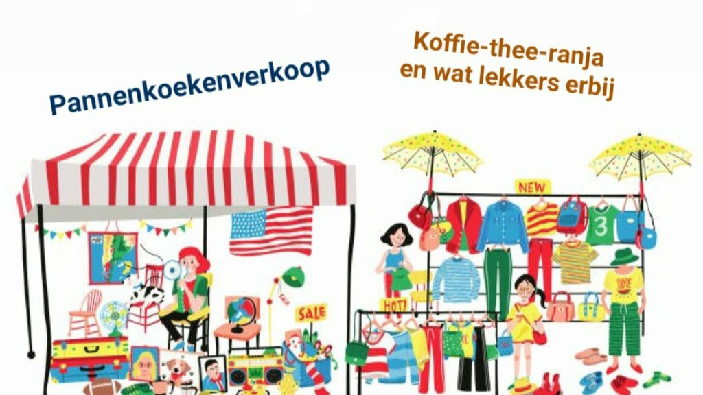 Foto: Kleedjesmarkt bij de Speelbus