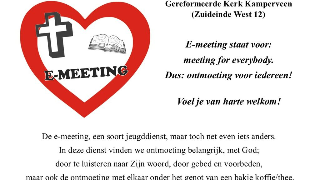 Foto: E-meeting op zondag 7 mei