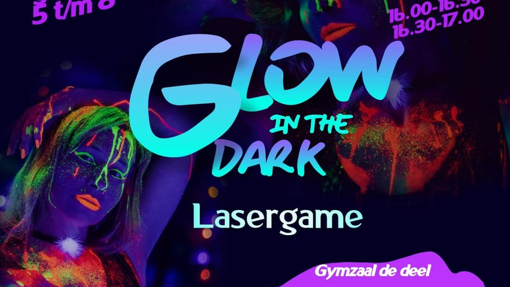 Foto: WIEL organiseert glow in the dark lasergame-activiteit