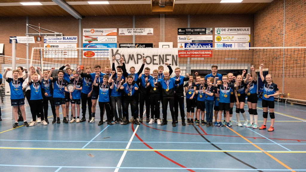 Foto: Uniek aantal kampioenen bij Blauw Wit