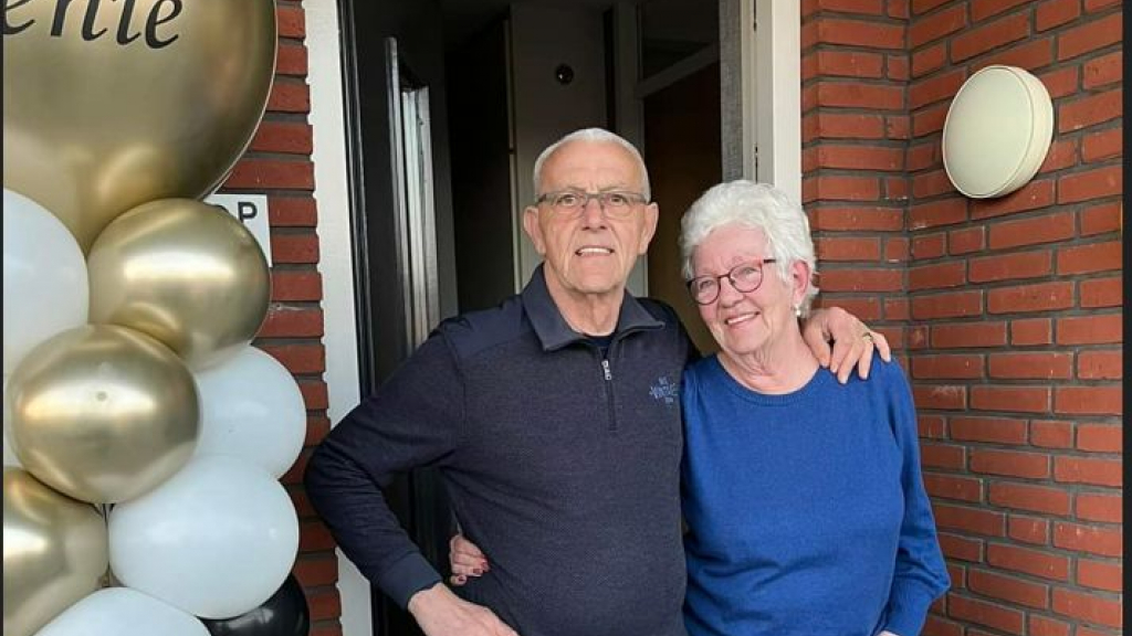 Foto: Roel en Lenie Oosterbroek 50 jaar getrouwd