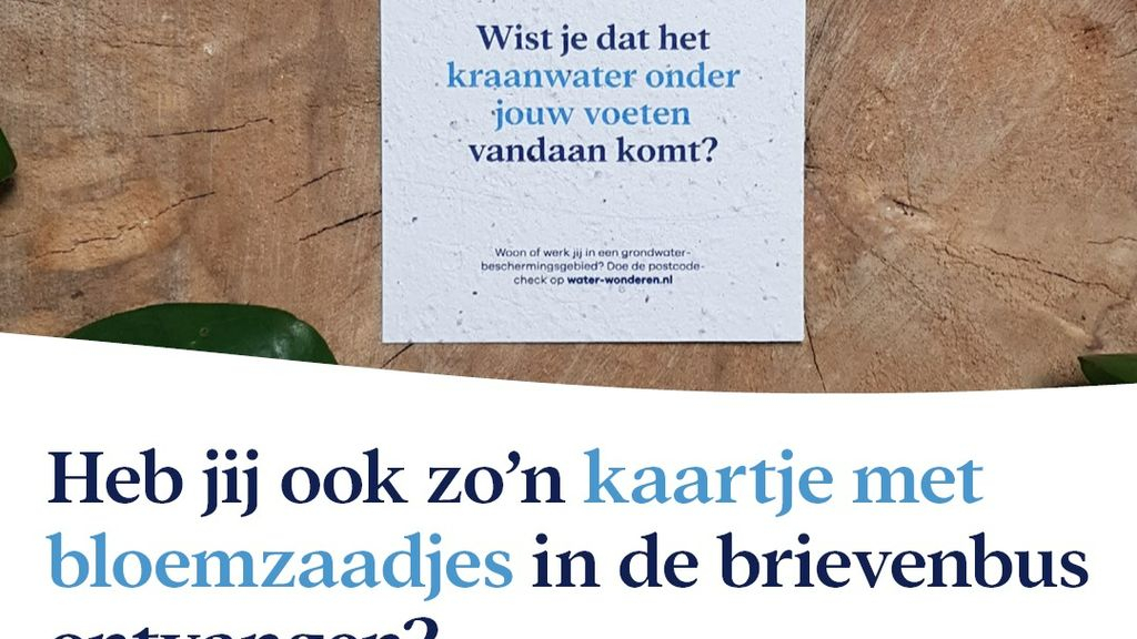 Foto: Bloemenkaartje van Water Wonderen ontvangen?