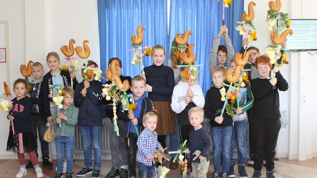 Foto: Palmpasen in de Kruiskerk