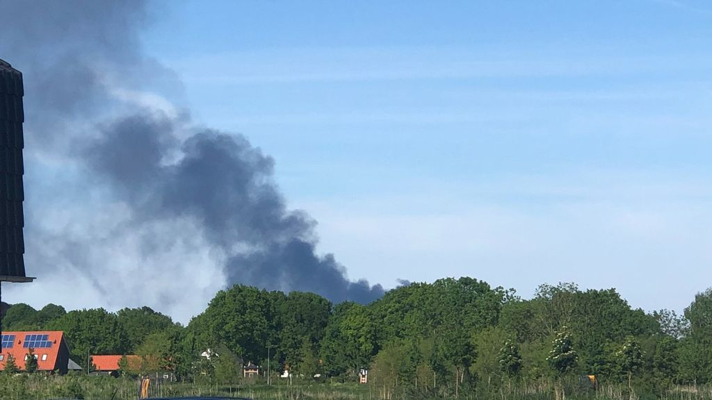 Foto: Norm chemische stoffen niet overschreden bij brand Oldebroek