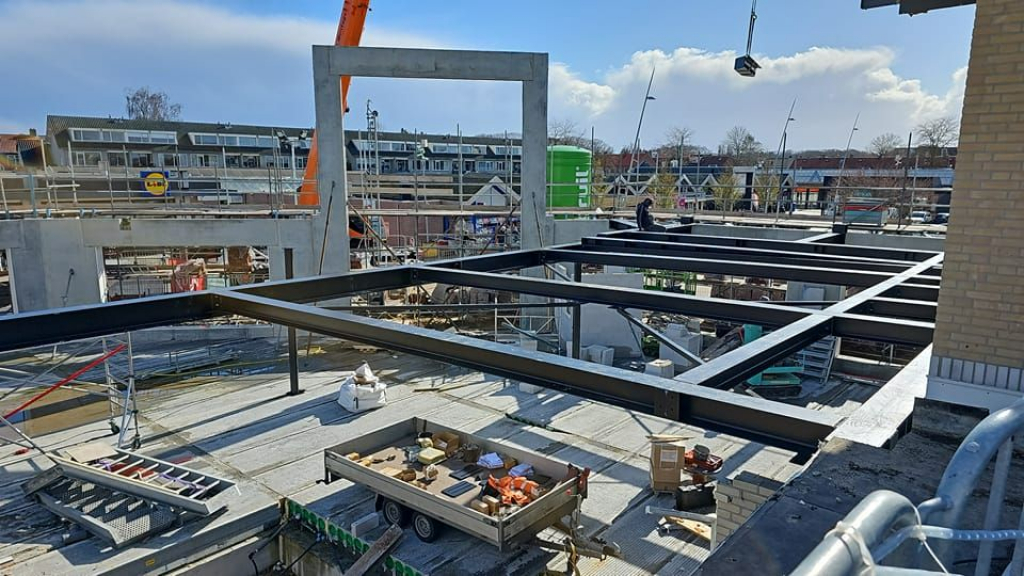 Foto: Voortgang verbouwing nieuwe Plus in Wezep