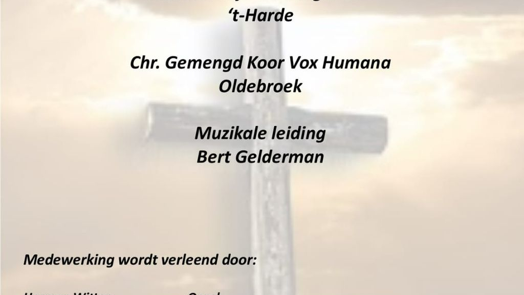 Foto: Passie- en Paaszangdienst  in Oldebroek
