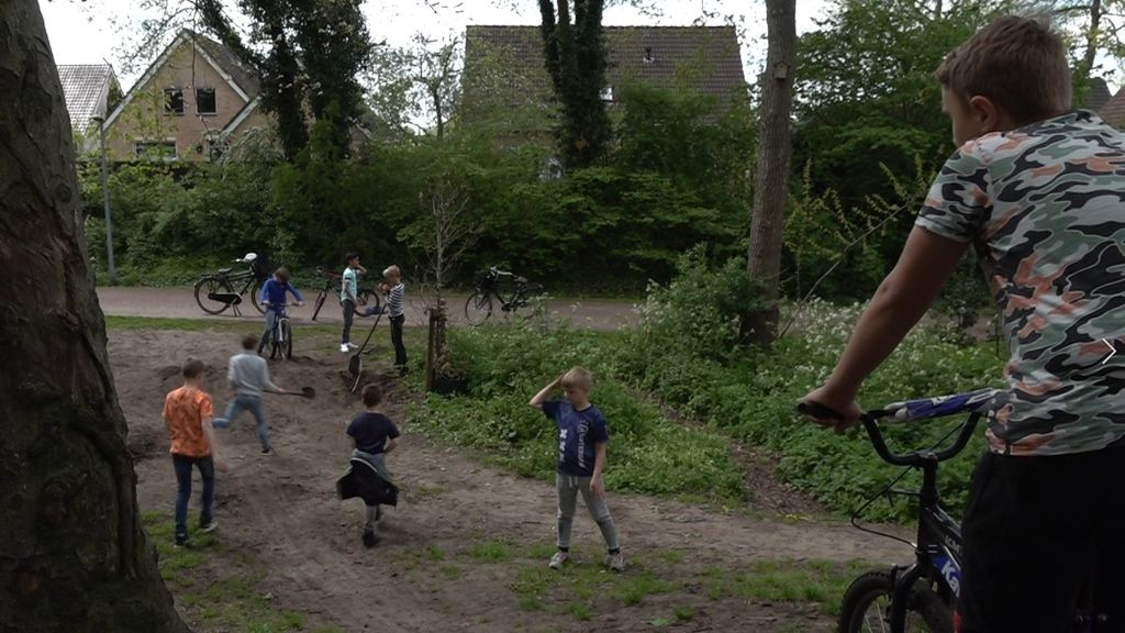 Foto: Opknapbeurt 'crossbos' Wezep splijt buurt: 'Ik wil dat het weer kindvriendelijk wordt'