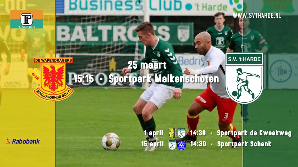 Foto: Voorbeschouwing Apeldoornse Boys – S.V. ’t Harde