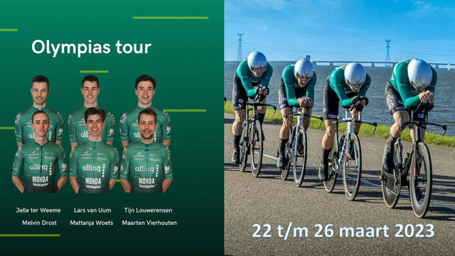 Foto: Monda IJsselstreek Cyclingteam  start in Olympia’s Tour