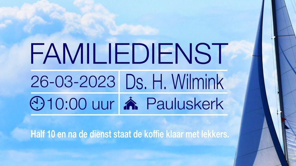 Foto: Familiedienst in de Pauluskerk