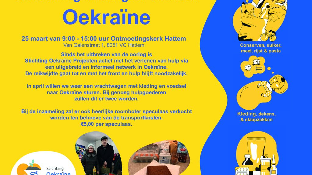 Foto: Opnieuw grote inzamelingsactie hulpgoederen Oekraïne