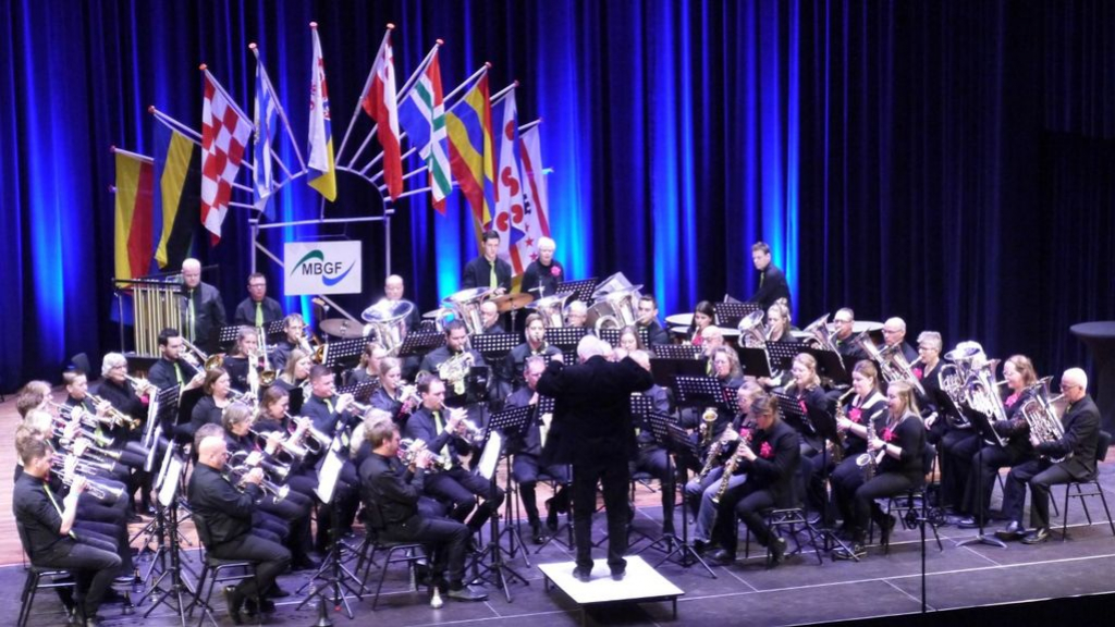 Foto: 1e prijs voor Muziekvereniging Concordia Elburg op MBGF Concours te Zutphen