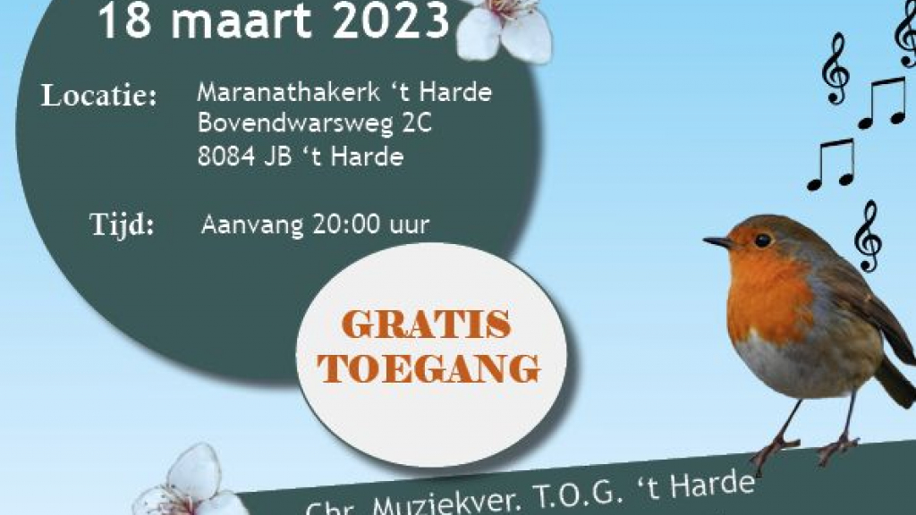 Foto: Voorjaarsconcert T.O.G. 't Harde