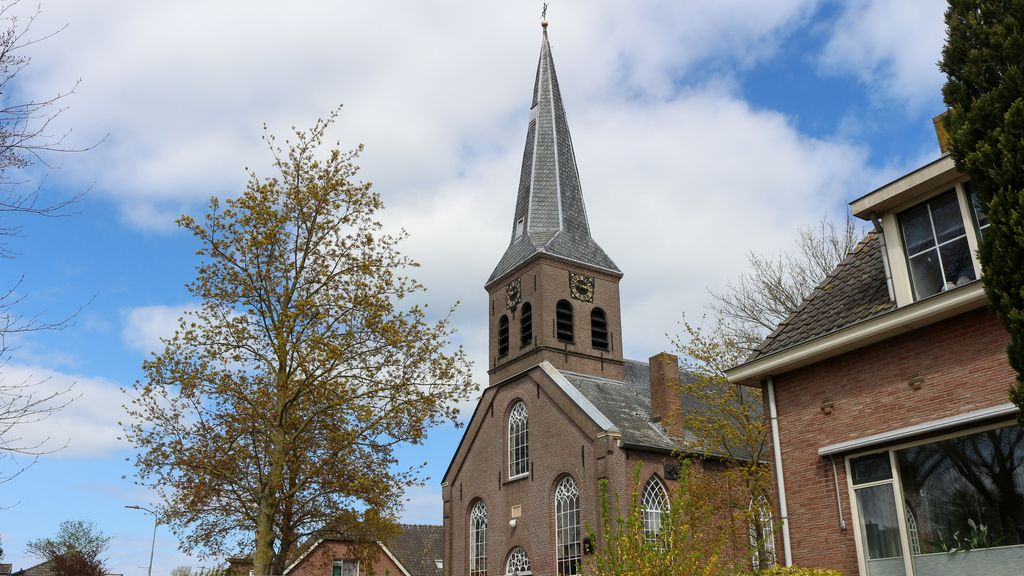 Foto: Aangepaste kerkdienst in de Hervormde kerk in Oosterwolde