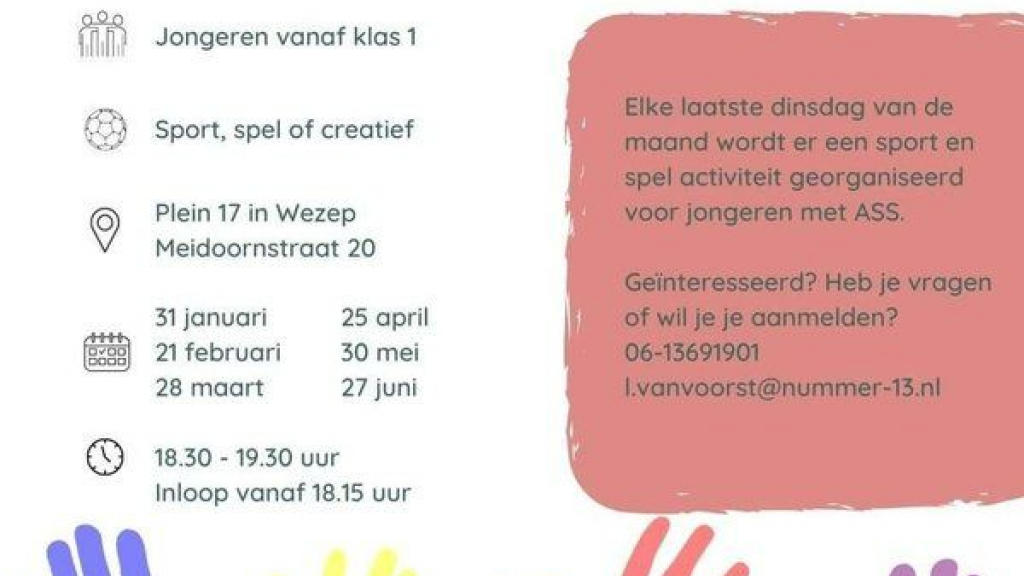 Foto: Activiteitenuurtje voor jongeren met ASS