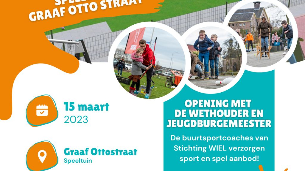 Foto: Opening vernieuwde speeltuin Graaf Ottostraat