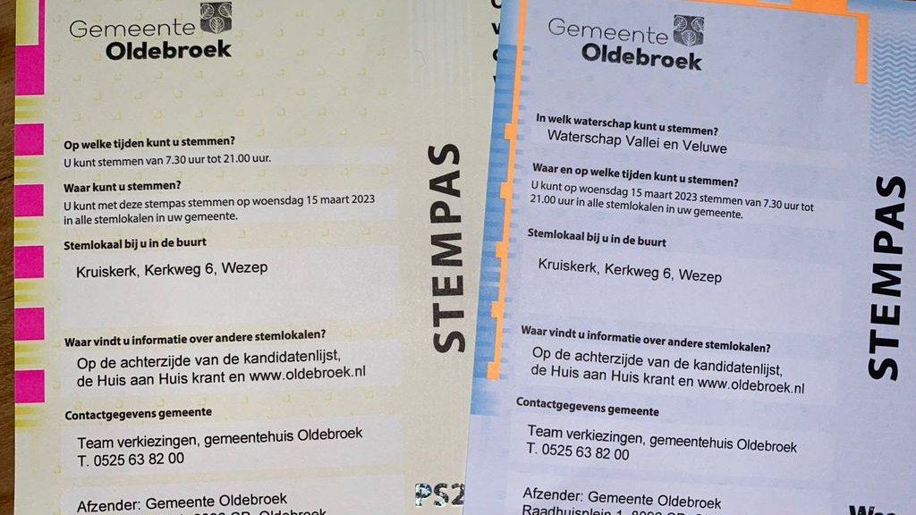 Foto: Stempas ontvangen?