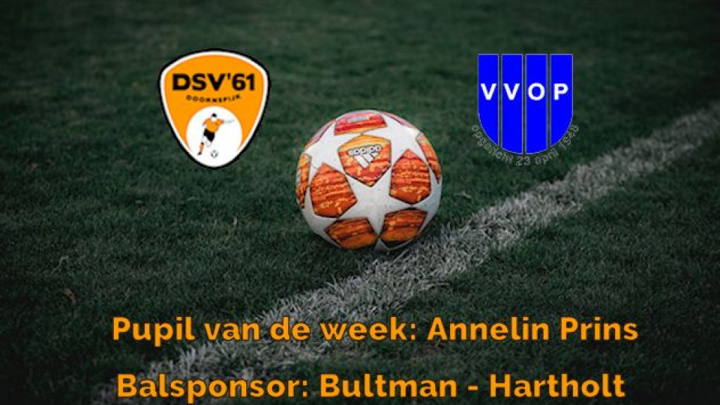 Foto: DSV’61 thuis tegen VVOP