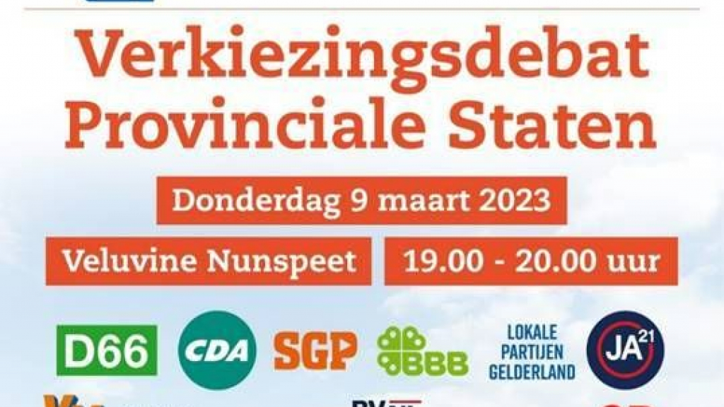 Foto: De 5 gemeenten van De Kop van de Veluwe organiseren verkiezingsdebat