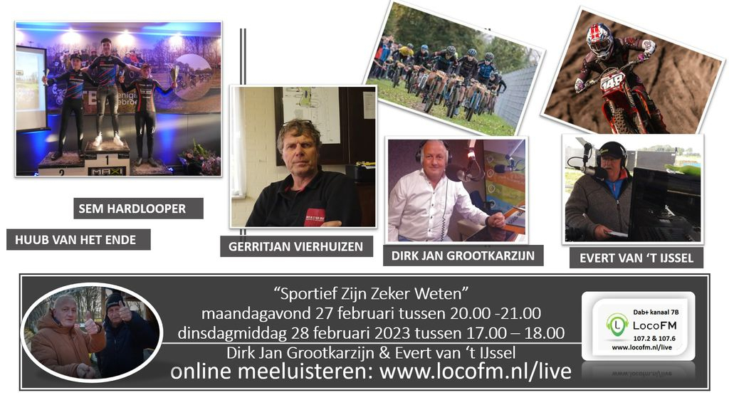 Foto: Mountainbiken en motocross bij  Sportief Zijn Zeker Weten