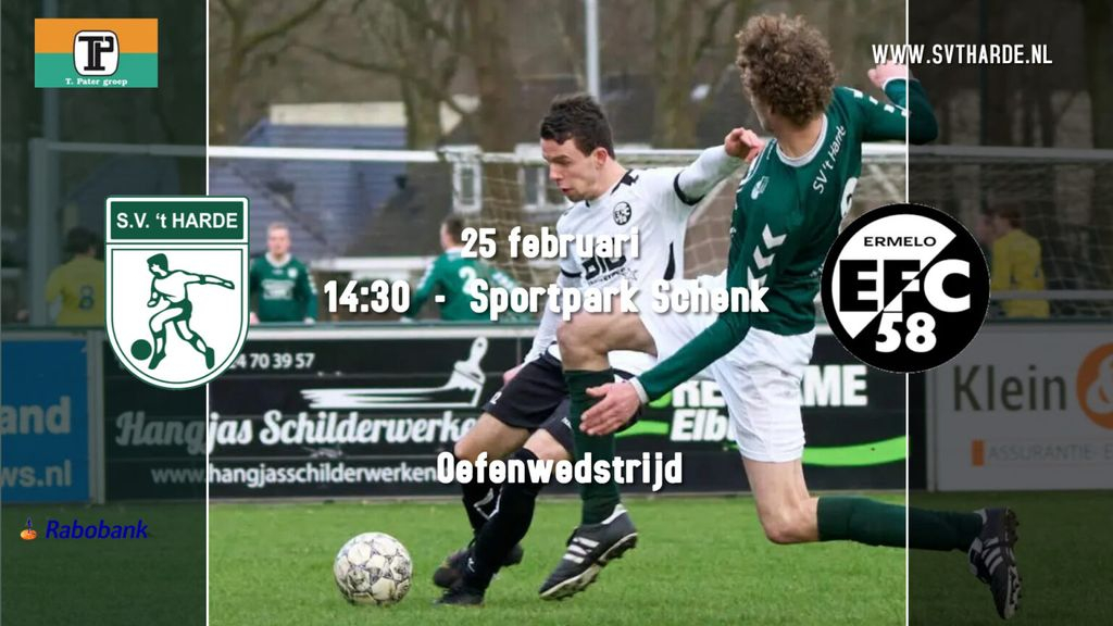 Foto: Voorbeschouwing S.V. ’t Harde – EFC ‘58