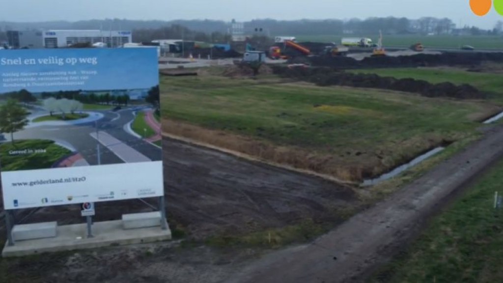 Foto: Werkzaamheden begonnen voor nieuwe aansluiting A28 Wezep en H2O terrein