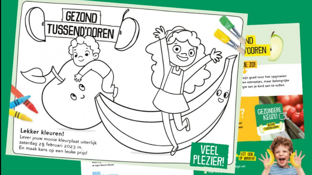 Foto: Gezond Tussend’ooren kleurplatenactie