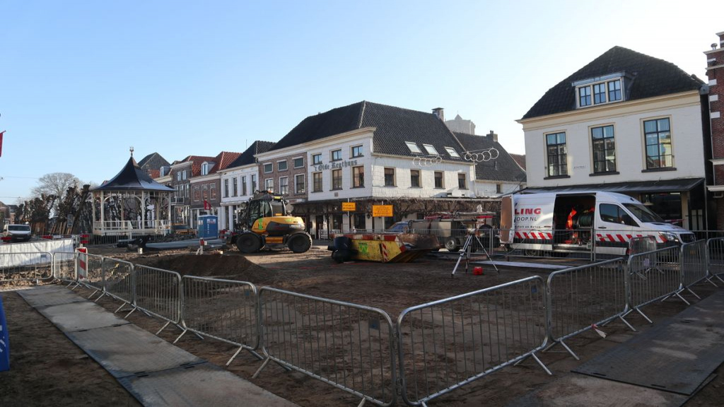Foto: Werkzaamheden De Vesting in Elburg schieten al aardig op