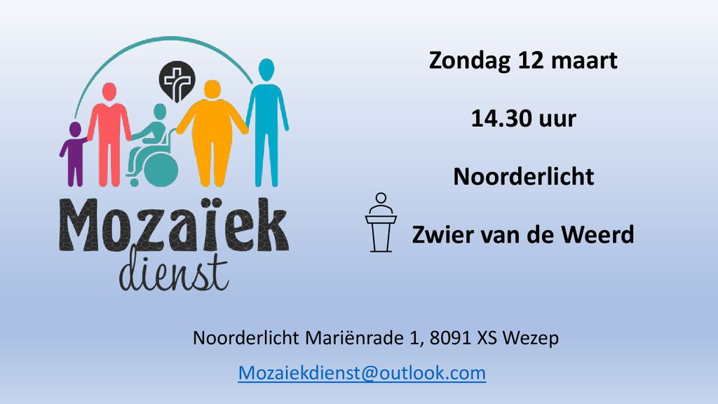 Foto: Mozaïekdienst in Noorderlicht