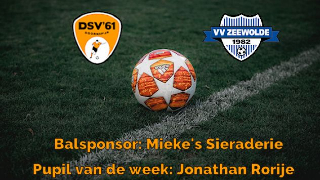 Foto: DSV'61 treedt aan tegen VV Zeewolde