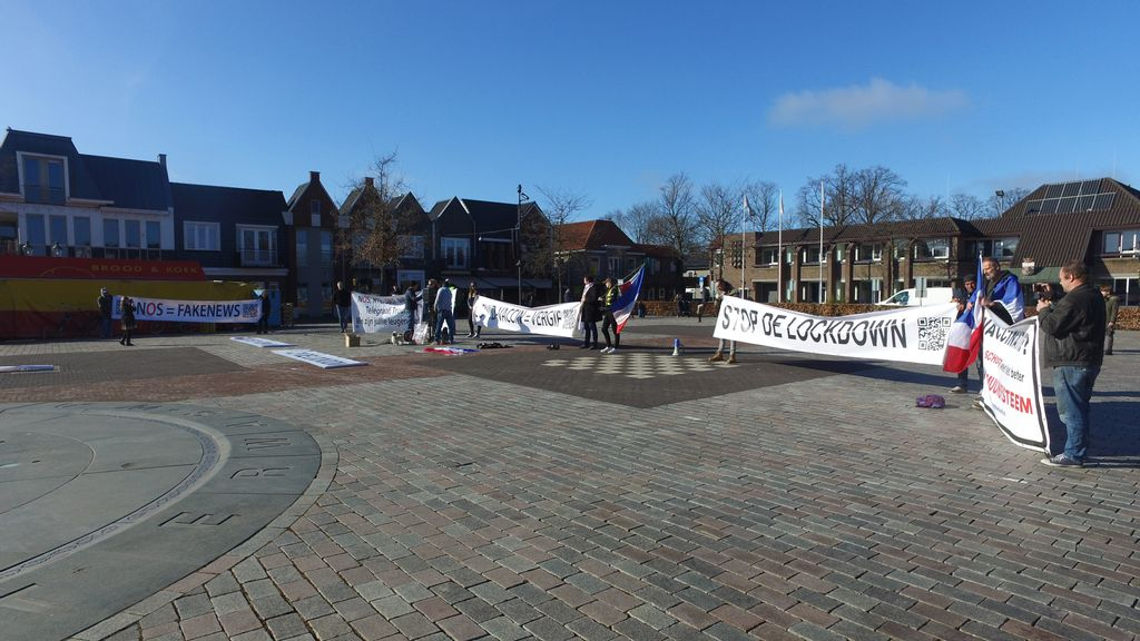 Foto: Demonstratie voor ondernemers op het marktplein