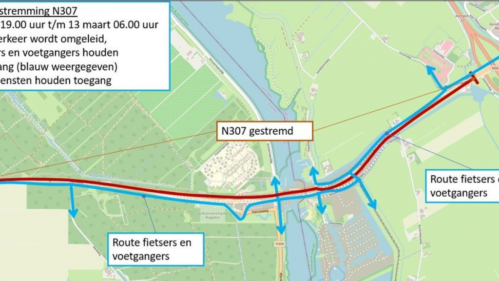 Foto: Weekendstremming N307 – 10 tot en met 13 maart