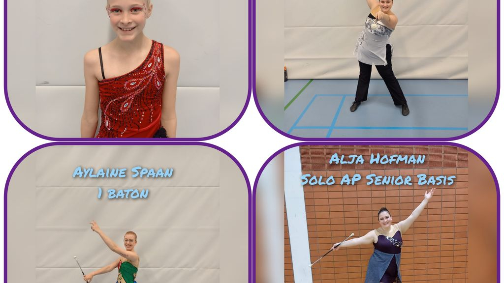 Foto: Twirlvereniging Majofique uit Wezep op het NK in Almere