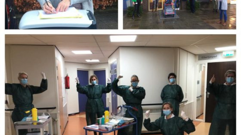 Foto: Vaccinatie bewoners Zorgverlening Het Baken van start