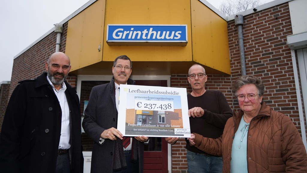 Foto: Buurthuis ’t Grinthuus ontvangt provinciale subsidie voor verduurzaming en modernisering