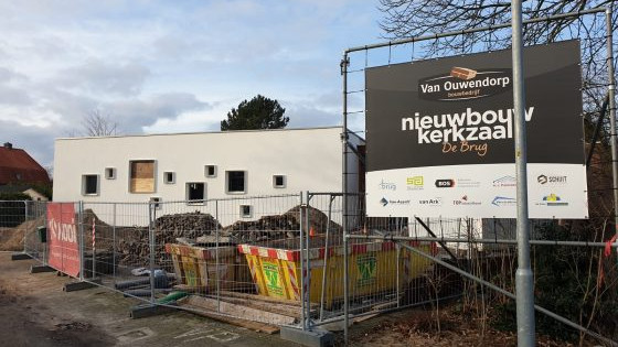 Foto: Geen vertraging bij verbouwing kerkgebouw De Brug