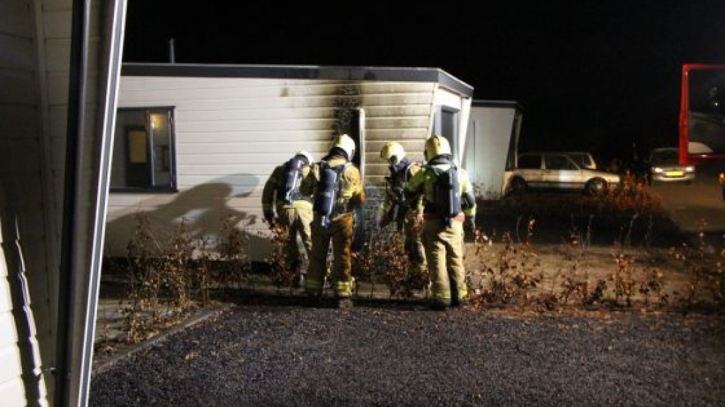 Foto: Airco ontploft bij chalet in Hulshorst