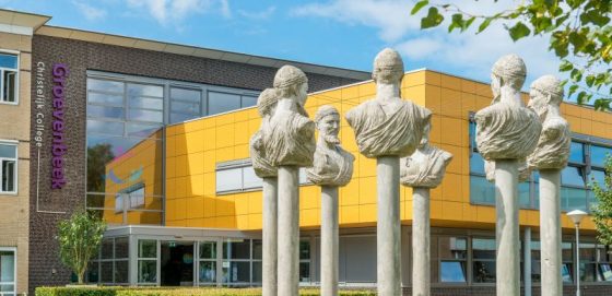 Foto: Leerlingen Groevenbeek in Ermelo brengen toekomst Ermelo in beeld