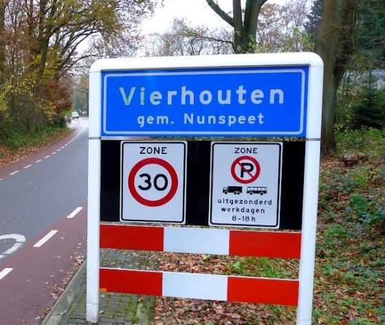 Foto: Verkeersplan Vierhouten
