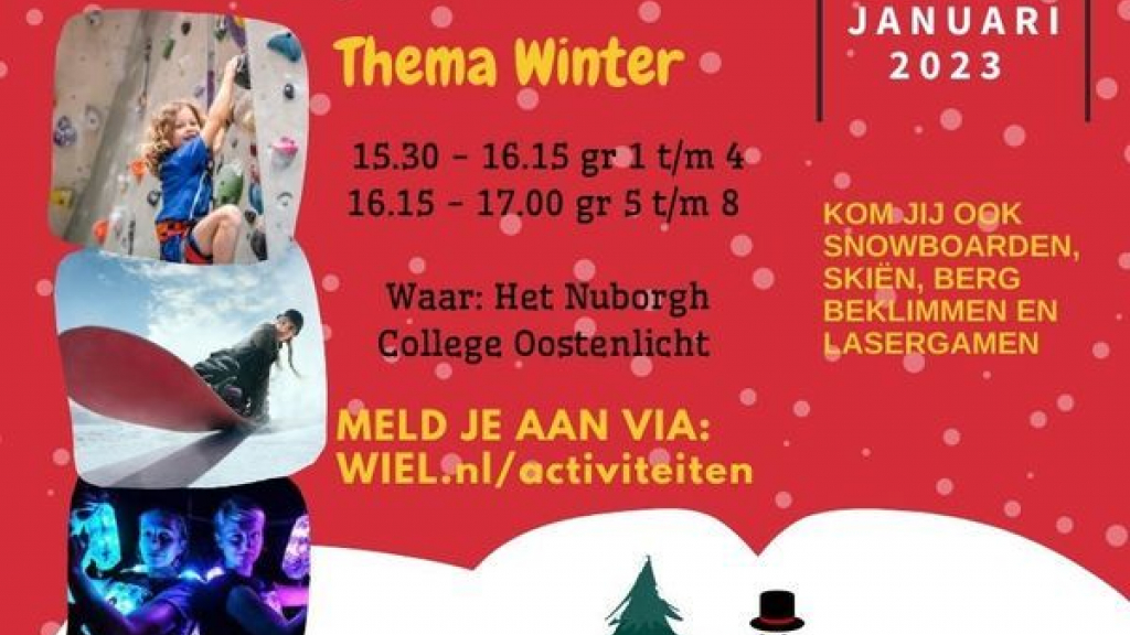 Foto: Sportinstuif met als thema Winterspelen