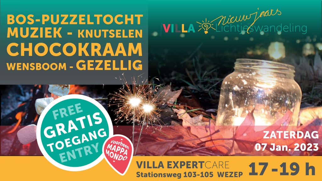 Foto: Villa Nieuwjaars Lichtjeswandeling, super leuk voor kids!