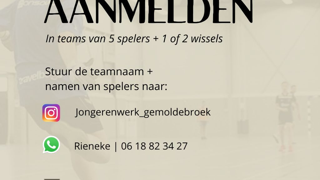 Foto: Zaalvoetbaltoernooi in de ET Hal
