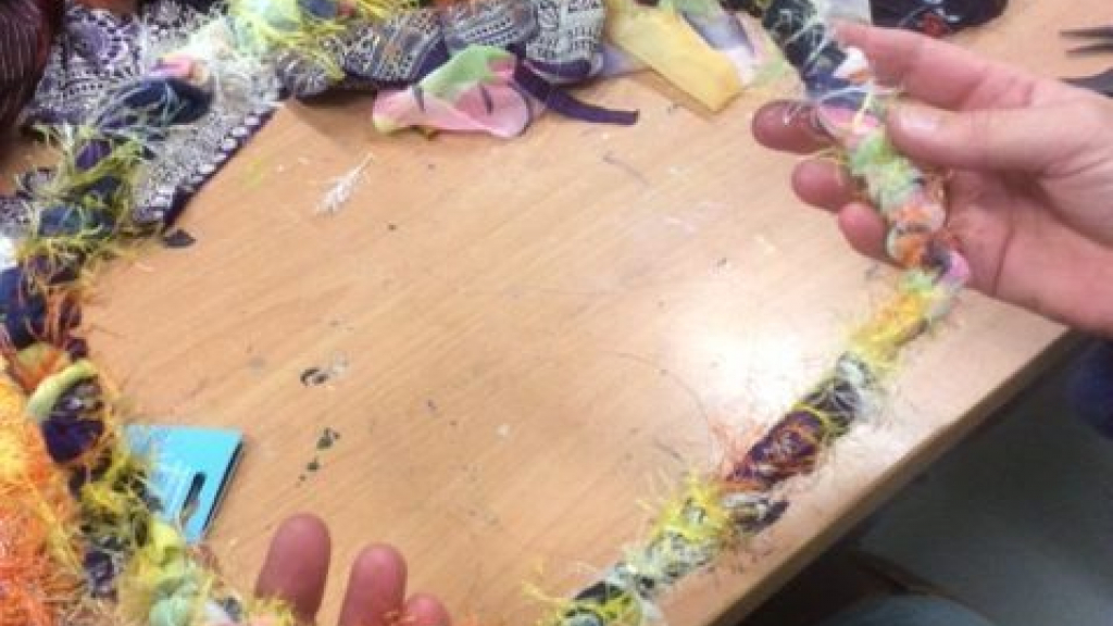 Foto: Workshop  viltmasker maken